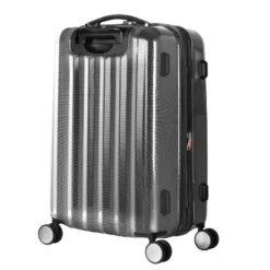 Olympia USA Titan Expandable Hardside Checked Spinner Suitcase - Black
