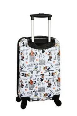 Disney Mickey Mouse And Minnie Mouse 20 Inch White Rolling Luggage -Vera Bradley || Rockland || Disney Shop GUEST 0b7245ba dbd9 4ba7 901d 0df2e3421605