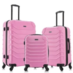 InUSA Endurance Lightweight Hardside Checked Spinner Luggage Set 3pc -Vera Bradley || Rockland || Disney Shop GUEST 0c33cb22 5950 4f5c 9795 e2fa49c8b10d