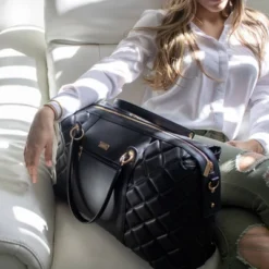 Badgley Mischka Quilted Travel Weekender Bag - Black -Vera Bradley || Rockland || Disney Shop GUEST 11b866c6 254d 4813 a021 1a70d462e8ab