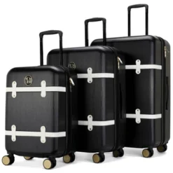 Badgley Mischka Grace Expandable Hardside Checked 3pc Luggage Set -Vera Bradley || Rockland || Disney Shop GUEST 14207135 930d 4e64 a330 69dd04dfb92f