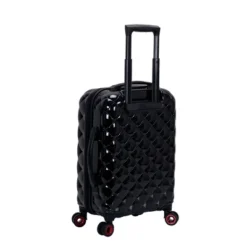 Rockland Quilt 3pc Hardside Polycarbonate Luggage Set - Black