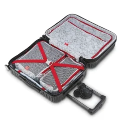 American Tourister Kids' Mickey Molded Hardside Carry On Spinner Suitcase - Black -Vera Bradley || Rockland || Disney Shop GUEST 15ba0117 9d3c 4009 869c 7527e771a202