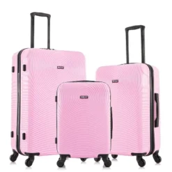 DUKAP Inception Lightweight Hardside Checked Spinner Luggage Set 3pc -Vera Bradley || Rockland || Disney Shop GUEST 2202284a 82d8 47ea b01e b6c13a07296d