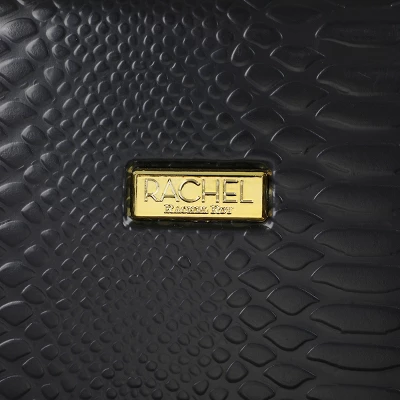 Rachel Rachel Roy 20" Black Snakeskin Hard Cover Carry-On Luggage 5 Rachel Rachel Roy 20" Black Snakeskin Hard Cover Carry-On Luggage - Image 5