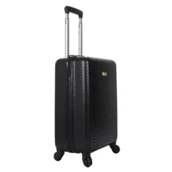 Best Seller 12 Rachel Rachel Roy 20" Black Snakeskin Hard Cover Carry-On Luggage