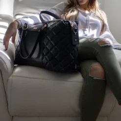 Badgley Mischka Quilted Travel Weekender Bag - Black -Vera Bradley || Rockland || Disney Shop GUEST 4366ba99 aad4 4ec8 be00 9f18a55374dc