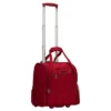 Rockland Wheeled Underseat Softside Carry On Suitcase - Red