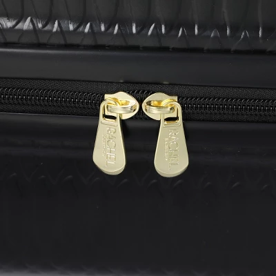 Rachel Rachel Roy 20" Black Snakeskin Hard Cover Carry-On Luggage 4 Rachel Rachel Roy 20" Black Snakeskin Hard Cover Carry-On Luggage - Image 4