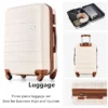 3 PCS Expandable ABS Hard Shell Luggage Set With Spinner Wheels And TSA Lock - ModernLuxe