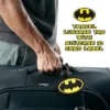 Silver Buffalo DC Comics Batman Logo Travel Luggage Tag With Suitcase ID Card Label