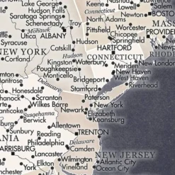 Home Magnetics US Map - XL Midnight Blue