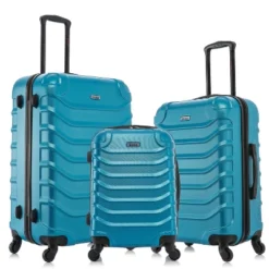 InUSA Endurance Lightweight Hardside Checked Spinner Luggage Set 3pc -Vera Bradley || Rockland || Disney Shop GUEST 53a7720a 0f15 40db 805c a369075dd594
