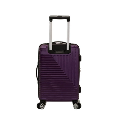 Rockland Star Trail 2pc Hardside Spinner Wheel Luggage Set - Purple 2 Rockland Star Trail 2pc Hardside Spinner Wheel Luggage Set - Purple - Image 2