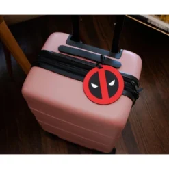 Silver Buffalo Marvel Comics Deadpool Logo Travel Luggage Tag With Suitcase ID Card Label -Vera Bradley || Rockland || Disney Shop GUEST 57d0ed36 cbe8 49ce a5f7 1138c7e1ce4e