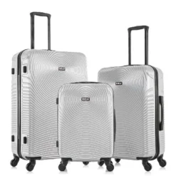 DUKAP Inception Lightweight Hardside Checked Spinner Luggage Set 3pc -Vera Bradley || Rockland || Disney Shop GUEST 59186e23 4399 4f49 8283 dd109f865782