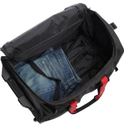 A. Saks Expandable 20" Wheeled Duffel (Black/Red) -Vera Bradley || Rockland || Disney Shop GUEST 5e668fb3 def0 4e73 b9be 38fa7cb0798e