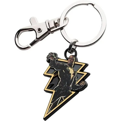 DC COMICS SalesOne LLC DC Black Adam Lightning Bolt Pendant Keychain 2 DC COMICS SalesOne LLC DC Black Adam Lightning Bolt Pendant Keychain - Image 2