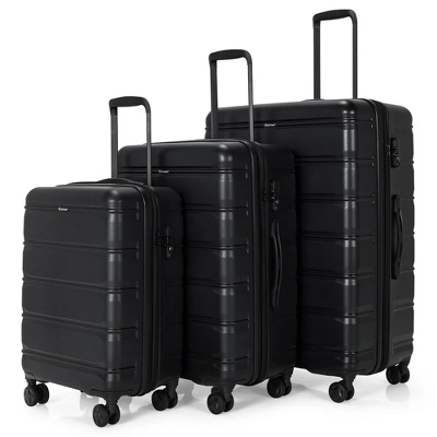 Costway 3 Piece Hardshell Luggage Set Ex Pandable Suitcase W/ TSA Lock & Spinner Wheels 9 Costway 3 Piece Hardshell Luggage Set Ex Pandable Suitcase W/ TSA Lock & Spinner Wheels - Image 9