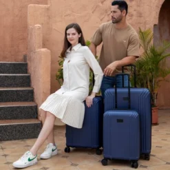 Badgley Mischka Evalyn 3pc Hardside Checked Expandable Spinner Luggage Set -Vera Bradley || Rockland || Disney Shop GUEST 734cf007 5a75 45e2 84af cc90cbfb34e7