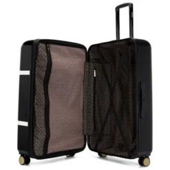 Badgley Mischka Grace Expandable Hardside Checked 3pc Luggage Set
