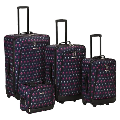 Rockland Nairobi 4pc Expandable Softside Luggage Set 5 Rockland Nairobi 4pc Expandable Softside Luggage Set - Image 5