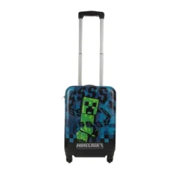 Minecraft Creeper Kids' Hardside Carry On Suitcase - Black