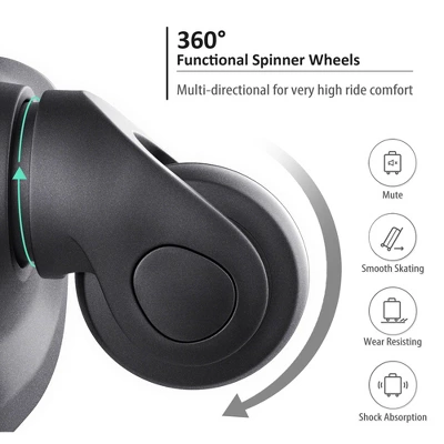 2 PCS Expanable Luggage Set, Hardside Spinner Suitcase With TSA Lock-ModernLuxe 5 2 PCS Expanable Luggage Set, Hardside Spinner Suitcase With TSA Lock-ModernLuxe - Image 5