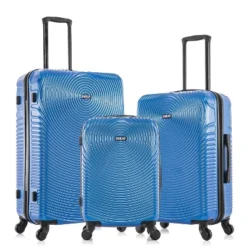 DUKAP Inception Lightweight Hardside Checked Spinner Luggage Set 3pc -Vera Bradley || Rockland || Disney Shop GUEST 89878b20 1d1a 4d46 b16b 73f9e4557b6b