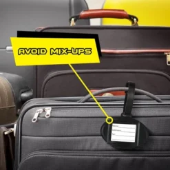 Silver Buffalo DC Comics Batman Logo Travel Luggage Tag With Suitcase ID Card Label -Vera Bradley || Rockland || Disney Shop GUEST a981252c 5266 4a3c bd0d 33c1bfd69a0a