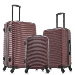DUKAP Adly Lightweight Hardside Checked Spinner Luggage Set 3pc -Vera Bradley || Rockland || Disney Shop GUEST ab3eb844 ff8c 4c5d a61f 8baf9624de13