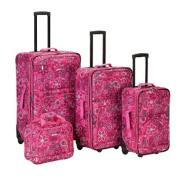 Rockland Nairobi 4pc Expandable Softside Luggage Set 8 Rockland Nairobi 4pc Expandable Softside Luggage Set -Vera Bradley || Rockland || Disney Shop GUEST b591649a c7f1 4bee 8a5b 1201e29f257a