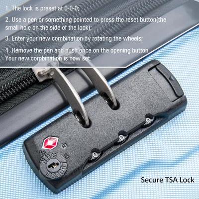 2 PCS Expanable Luggage Set, Hardside Spinner Suitcase With TSA Lock-ModernLuxe 3 2 PCS Expanable Luggage Set, Hardside Spinner Suitcase With TSA Lock-ModernLuxe - Image 3