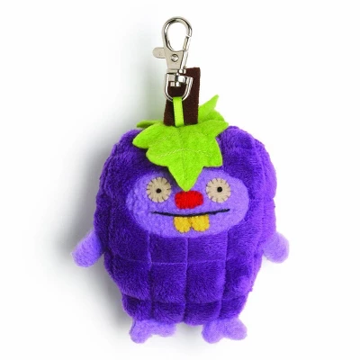 Enesco Ugly Dolls Fruities 4" Plush Clip-On: Trunko Grape 1 Enesco Ugly Dolls Fruities 4" Plush Clip-On: Trunko Grape