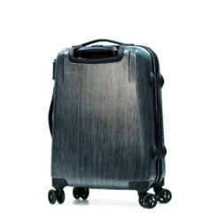 Olympia USA Aerolite Expandable Hardside Checked Spinner Suitcase - Gray