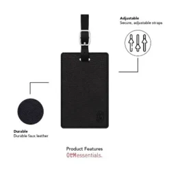 NCAA OTM Essentials Classic Luggage Tag 2pk - Black 8 NCAA OTM Essentials Classic Luggage Tag 2pk - Black -Vera Bradley || Rockland || Disney Shop GUEST bf819a05 313f 44e0 93d0 f325cbc35c40