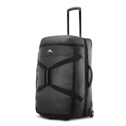 High Sierra Wheeled Drop Bottom 70L Duffel Bag - Black Graphic Carton