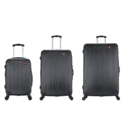 DUKAP Intely Smart 3pc Hardside Checked Luggage Set With Integrated Weight Scale And USB Port