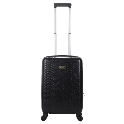 Rachel Rachel Roy 20" Black Snakeskin Hard Cover Carry-On Luggage 2 Rachel Rachel Roy 20" Black Snakeskin Hard Cover Carry-On Luggage - Image 2