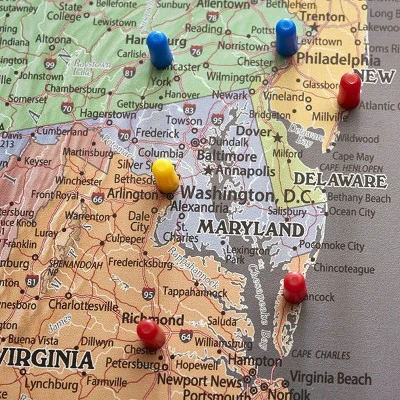 Home Magnetics US Map - XL Gray 4 Home Magnetics US Map - XL Gray - Image 4
