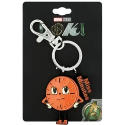 SalesOne LLC Marvel Loki Miss Minutes 3D Keychain With Enamel Charm