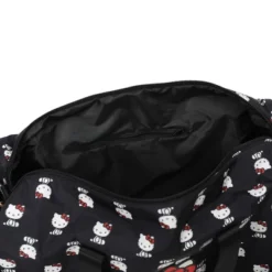 SANRIO Hello Kitty AOP In Nylon With PU Accents Black Wheeled Duffle 9 SANRIO Hello Kitty AOP In Nylon With PU Accents Black Wheeled Duffle -Vera Bradley || Rockland || Disney Shop GUEST d725980d a4eb 4902 a7ec 631cb22e980d