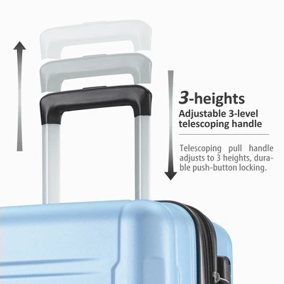 2 PCS Expanable Luggage Set, Hardside Spinner Suitcase With TSA Lock-ModernLuxe 7 2 PCS Expanable Luggage Set, Hardside Spinner Suitcase With TSA Lock-ModernLuxe - Image 7