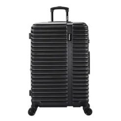InUSA Ally Lightweight Hardside Large Checked Spinner Suitcase