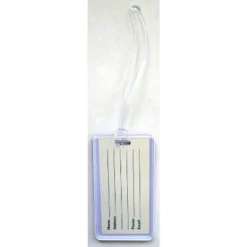 Fifth Avenue Manufacturers Initial Luggage Tag Personalized ID In Red