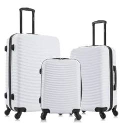 DUKAP Adly Lightweight Hardside Checked Spinner Luggage Set 3pc -Vera Bradley || Rockland || Disney Shop GUEST fdcc0386 f6f4 48cc ae55 408a47b2f6f3